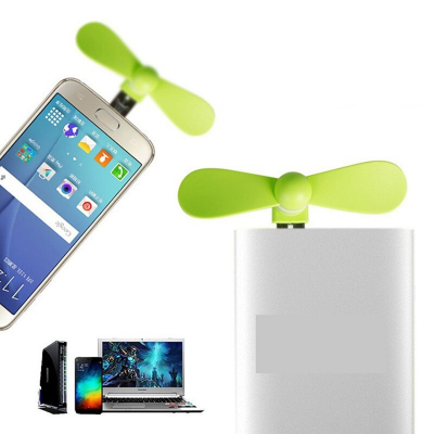Picture of 2 in 1 Mini Cool Portable 2 in1 Mini Micro USB Mobile Phone Fan Portable Flexible Mini USB Fan for PC Tablets Android SmartphonesowerBank USB Fan Micro USB fans