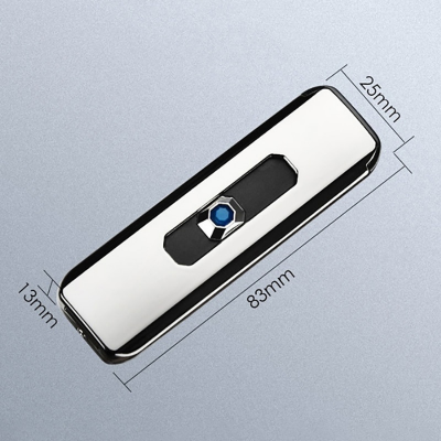 Picture of Portable Electronic Lighter USB Rechargeable Windproof Smoking Accessories Tools Multicolor Lighters Ultra-thin Men's Gifts