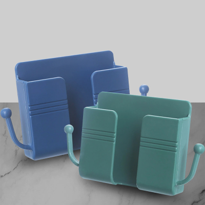 Picture of 1PCS Wall Mounted Organizer Box Punch Free TV Remote Control Storage Mounted Phone Plug Wall Holder