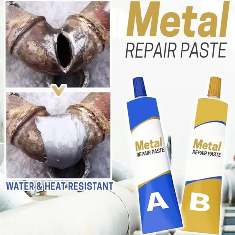Picture of Metal Repair Paste Metal Cold Welding Industrial Glue DIY Home Repair Heat Resistance Permanent Quick-drying Soldering Glue 50g