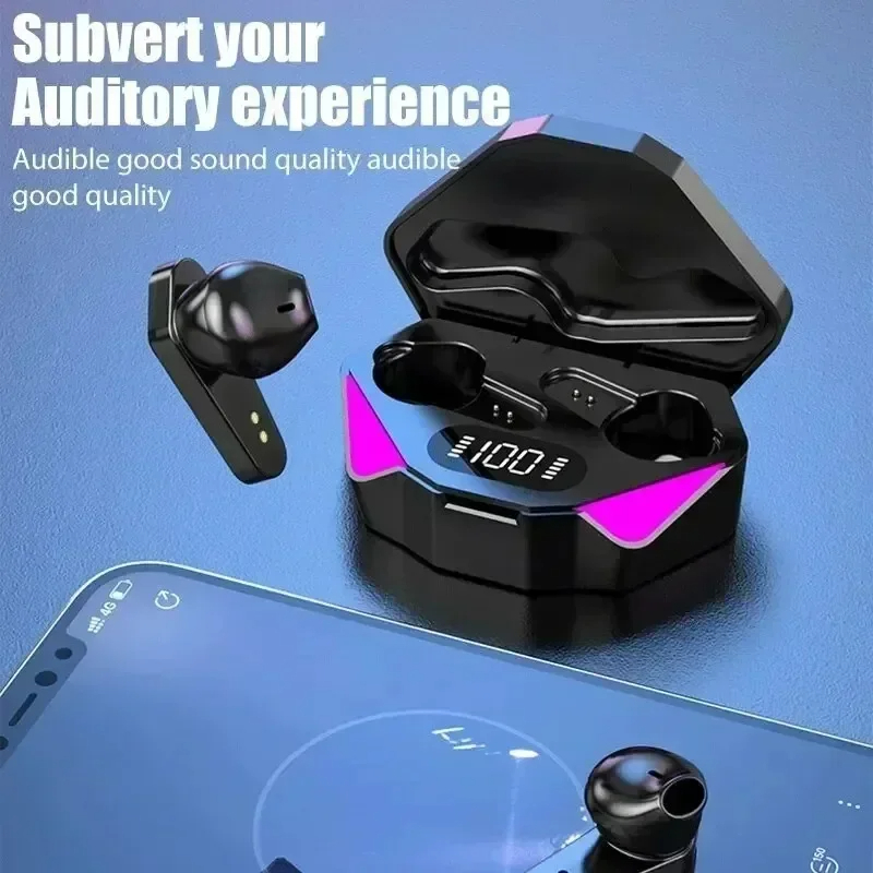 Picture of X15 TWS Gaming Earbuds Wireless Bluetooth Earphones With Mic Bass Audio Sound Positioning 9D Stereo Music HiFi Headset For Gamer