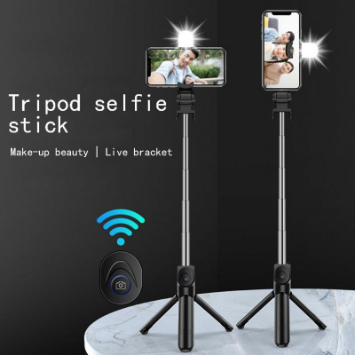 Picture of Q07 Bluetooth-Compatible Selfie Stick With Tripod Plastic Mobile Phone Holder Handle Retractable Portable Multifunctional Tripod- D shop