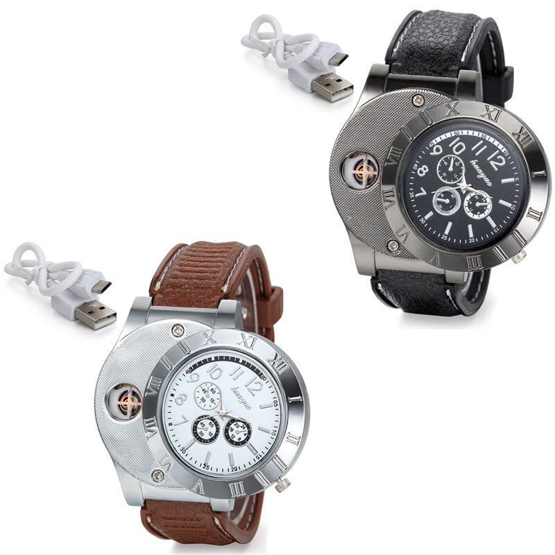 Picture of Windproof Lighter Watch Usb Charging Sports Casual