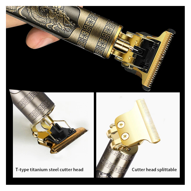 Picture of Hair Cutting Machine Hair Trimmer Electric Hair Clippers Shaver Beard Trimmer Men Hair Cutting T Style Machine Rechargeable Hair Trimmer