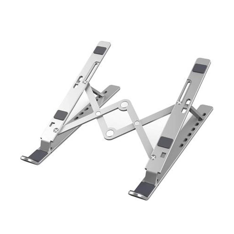 Picture of Aluminum Alloy Foldable Laptop Stand Adjustable Portable Folding Notebook Stand Foldable Laptop Stand - Laptop Table - Laptop Table
