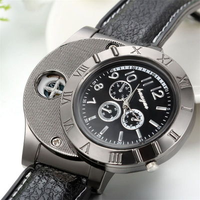 Picture of Windproof Lighter Watch Usb Charging Sports Casual