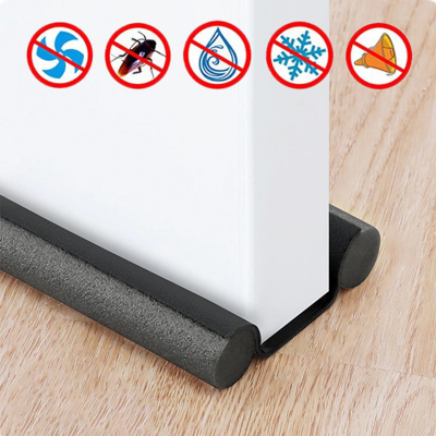 Picture of Windproof Seal Strip Draught Excluder Stopper Door Bottom Guard Double Protector Doorstop Dust-proof Blocker Sealer Soundproof