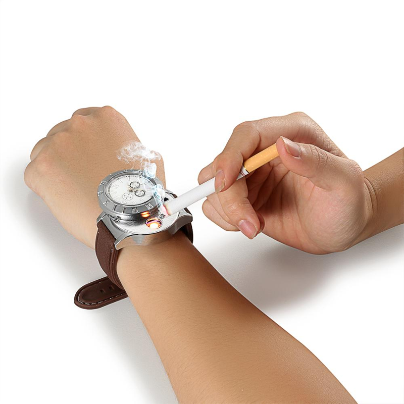 Picture of Windproof Lighter Watch Usb Charging Sports Casual