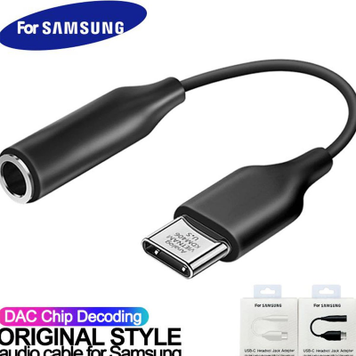 Picture of SAMSUNG Type C 3.5 Jack Earphone Cable USB C to 3.5mm AUX Headhones Adapter For SAMSUNG Galaxy Note 10 Plus 10+ A90 A80 A6/Samsung Type - C to 3.5mm Headphone Adapter