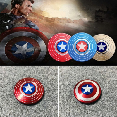 Picture of Metal Fidget Spinner Spinner Toy 
Captain America Shield Random color