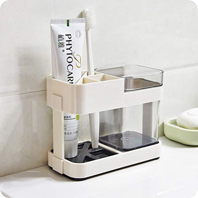 Picture of Toothbrush Box Cup Holder Bathroom
 Storage Bathroom Creative Bathroom Accessories Toothbrush Box - Brush Holder 