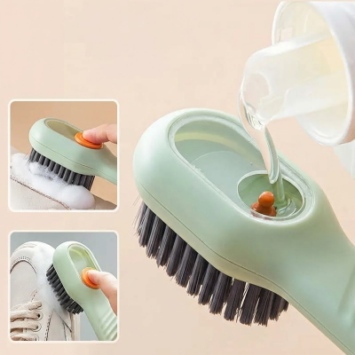 Picture of Lifestyle Mall Shoes Clothes Brush with Soap 
Dispenser Automatic Liquid Discharge Bathroom Laundry Scrub Soft Cleaning Brushes Household Tools-Brushes, Sponges & Wipers