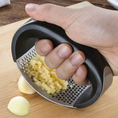 Picture of Stainless Steel Garlic Press Metal Ginger Garlic 
Chopper Crusher Garlic Cutter Creative Hand Press Garlic Tools Kitchen Gadgets