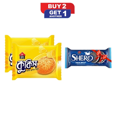 Picture of PRAN Bisk Club Cookies Butter Flavor 230gm