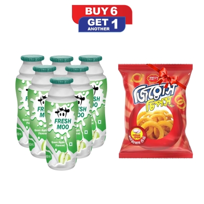 Picture of Fresh Moo Flavored Yogurt Drink Green Apple Flv 80ml