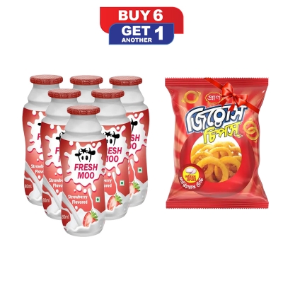 Picture of Fresh Moo Flavored Yogurt Drink Strawberry Flv 80ml