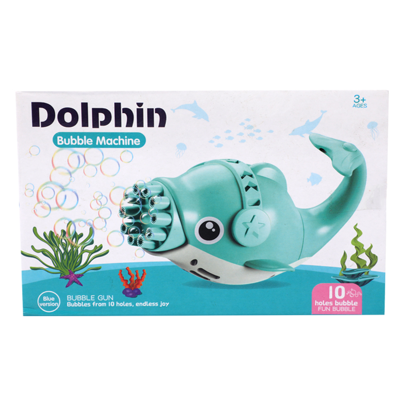 Picture of 10-Hole Dolphin Bubble Machine Gun – Pink Version