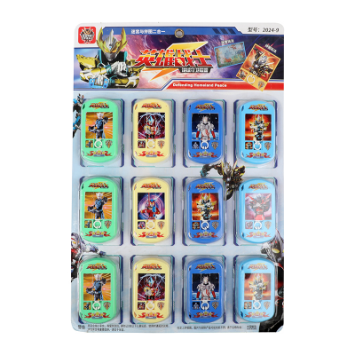 Picture of 12-Piece "Hero Warrior" 2-in-1 Mini Handheld Maze & Puzzle Game Set