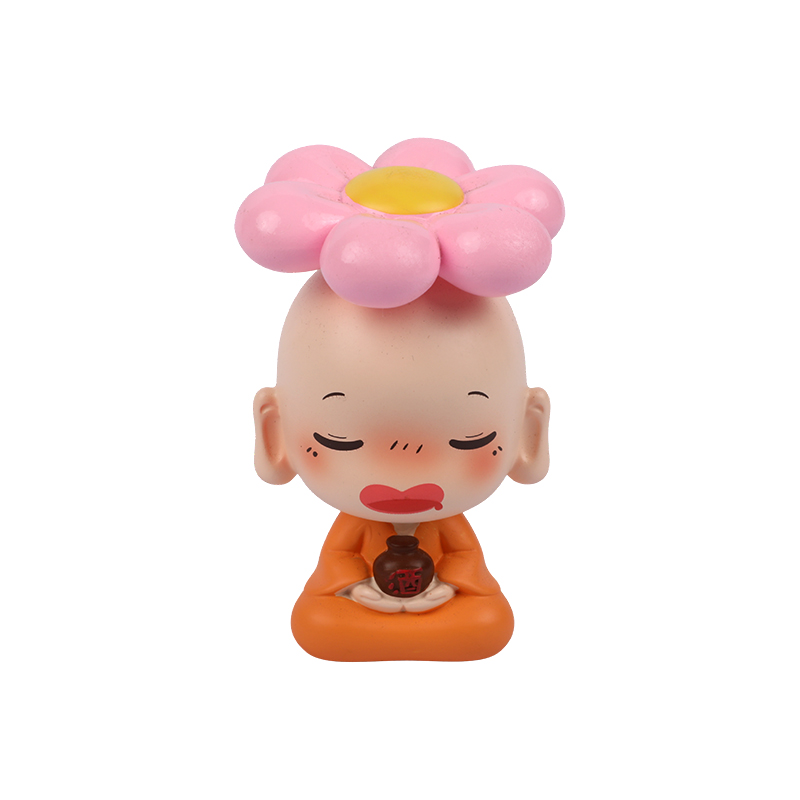 Picture of Little Monk DIY Decorative Figurine – Car Dashboard & Desktop Ornament Set