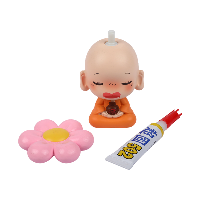 Picture of Little Monk DIY Decorative Figurine – Car Dashboard & Desktop Ornament Set
