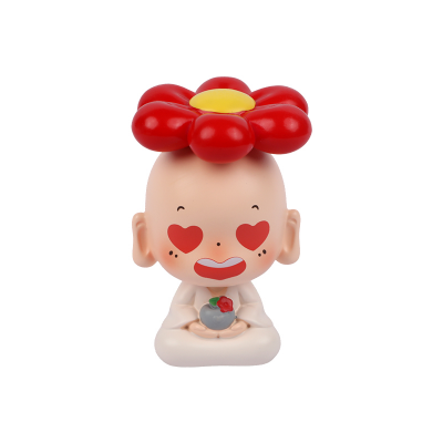 Picture of Little Monk DIY Decorative Figurine – Car Dashboard & Desktop Ornament Set