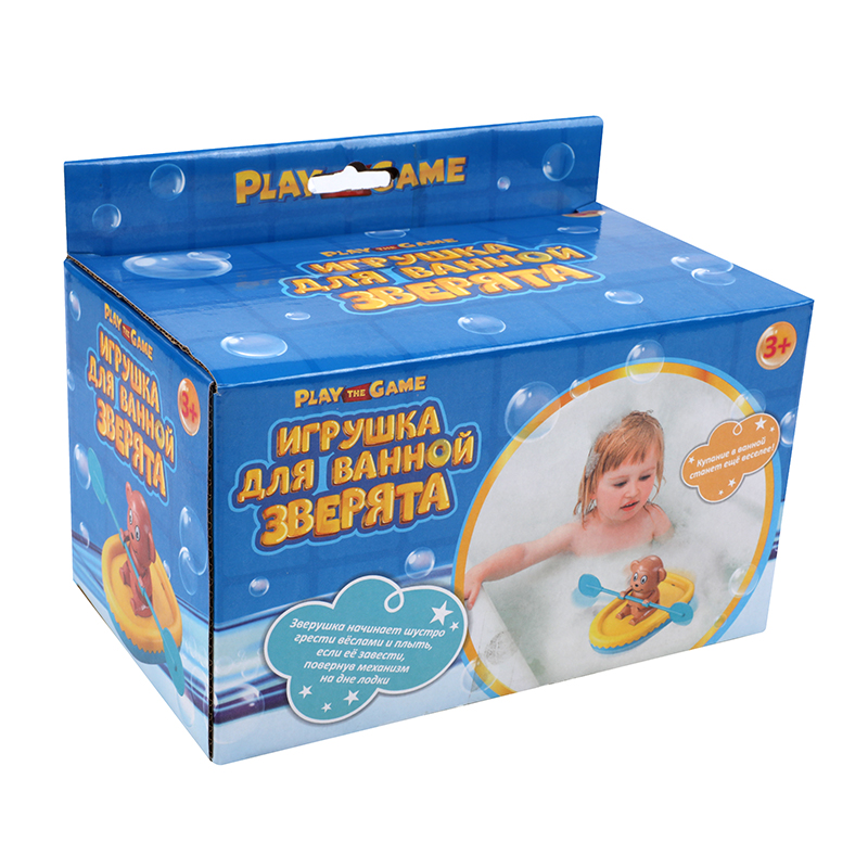 Picture of Play the Game: Wind-Up Rowing Animal Bath Toy – Interactive Water Toy for Toddlers