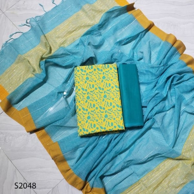 Picture of Premium  Quality Unstitch 3 Pieces