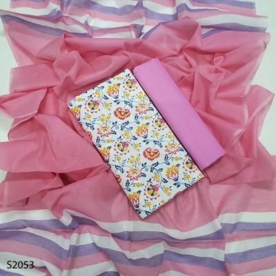 Picture of Premium  Quality Unstitch 3 Pieces