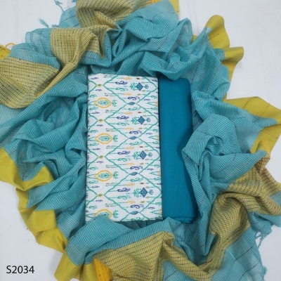 Picture of Premium  Quality Unstitch 3 Pieces