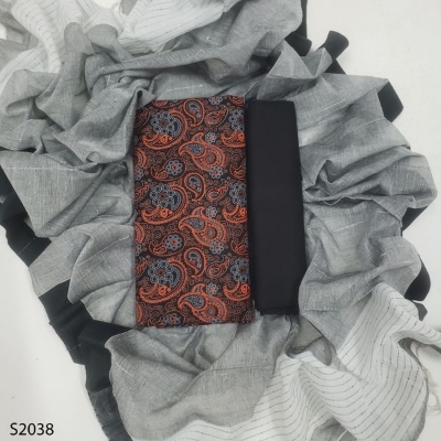 Picture of Premium  Quality Unstitch 3 Pieces