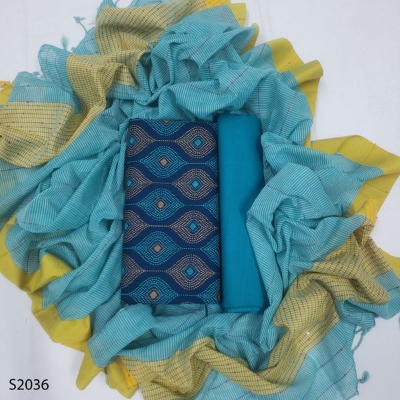 Picture of Premium  Quality Unstitch 3 Pieces