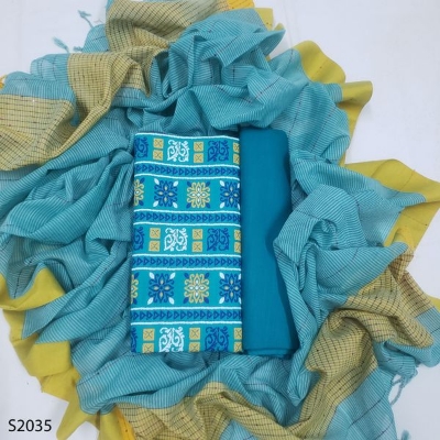 Picture of Premium  Quality Unstitch 3 Pieces