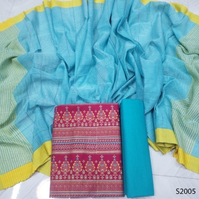 Picture of Premium  Quality Unstitch 3 Pieces