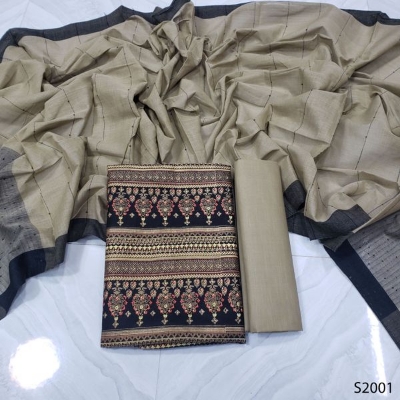 Picture of Premium  Quality Unstitch 3 Pieces