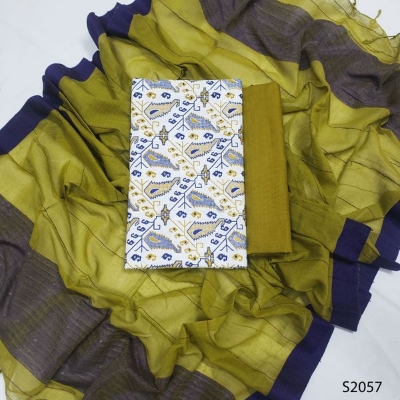 Picture of Premium  Quality Unstitch 3 Pieces