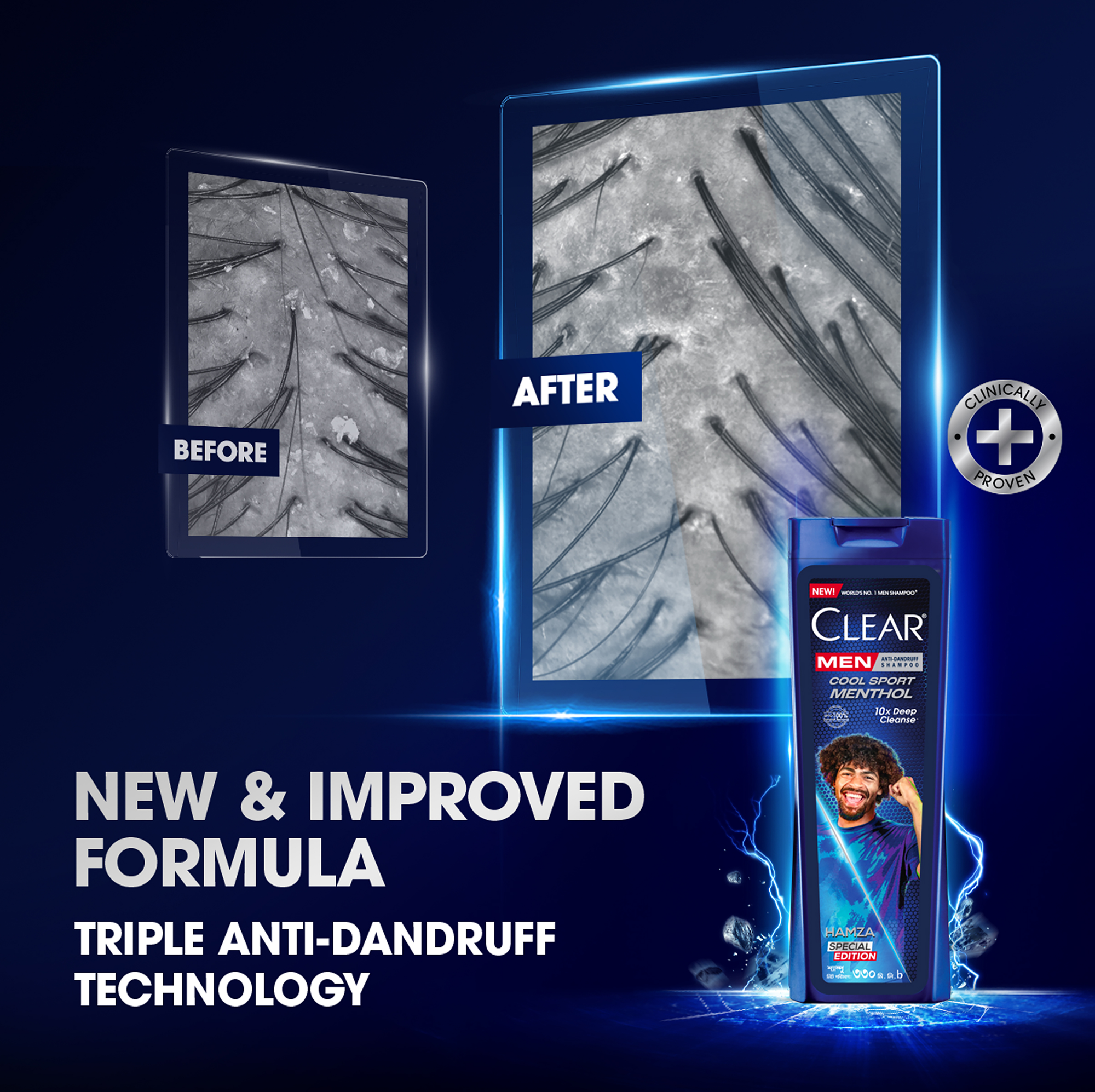 Picture of Clear Men Shampoo Cool Sport Menthol Anti Dandruff 80ml