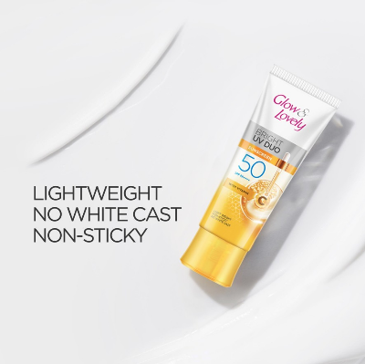 Picture of Glow & Lovely Bright Serum Sunscreen UV DUO SPF50 50g
