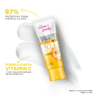 Picture of Glow & Lovely Bright Serum Sunscreen UV DUO SPF30 50g