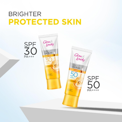 Picture of Glow & Lovely Bright Serum Sunscreen UV DUO SPF30 50g