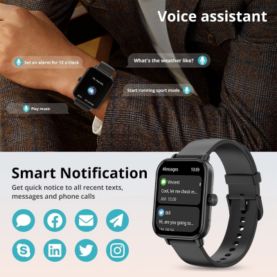 Picture of COLMI P81 Smart Watch IP67 Waterproof Bluetooth Calling 20 MM Silicone Strap