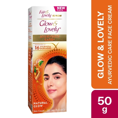 Picture of Glow & Lovely Face Cream Ayurvedic Care 50g