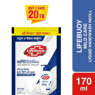 Picture of Lifebuoy Handwash (Soap) Care Refill 170ml (Combo Pack)