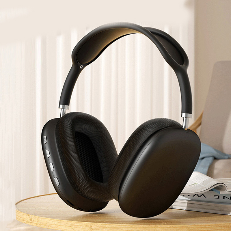 Picture of P9 Stylish Over-The-Ear Bluetooth Headphones with HD Voice Call, Comfortable Ear Cups, Volume Control, and Fast Charging - New