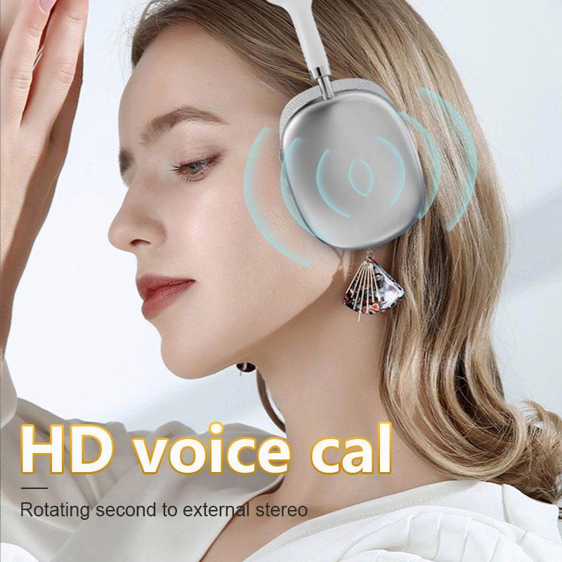 Picture of P9 Stylish Over-The-Ear Bluetooth Headphones with HD Voice Call, Comfortable Ear Cups, Volume Control, and Fast Charging - New