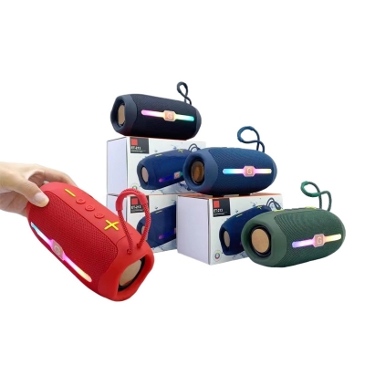 Picture of ET-213 Portable Speaker Deep Bass Wireless with FM Radio LED Colorful Light DJ Party Bluetooth Loud Speakers Hand-held Subwoofer