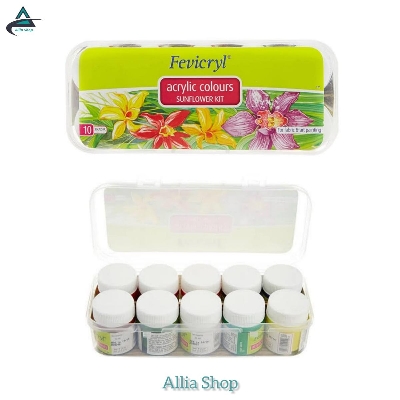Picture of Fevicryl Acrylic Sunflower Ket 10 Shades Color