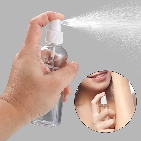 Picture of 100ml Spray bottle Transparent plastic bottle- 4 pcs
