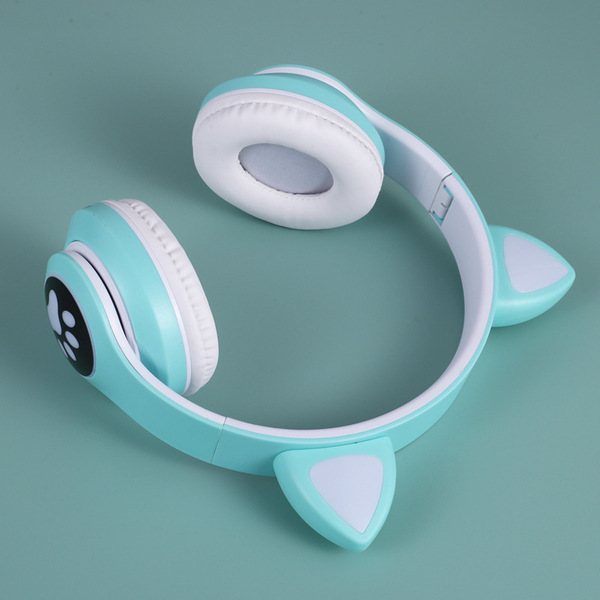 Picture of Hot cat ear headset cute girl headset card-inserting fordable wireless headset