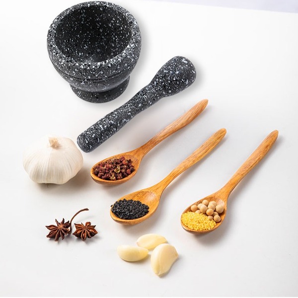 Picture of Garlic Press Multifunctional Medicine Powder Grinding Mortar Jar Multipurpose Spice Garlic Crusher Small Size