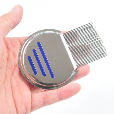 Picture of stainless steel lice comb